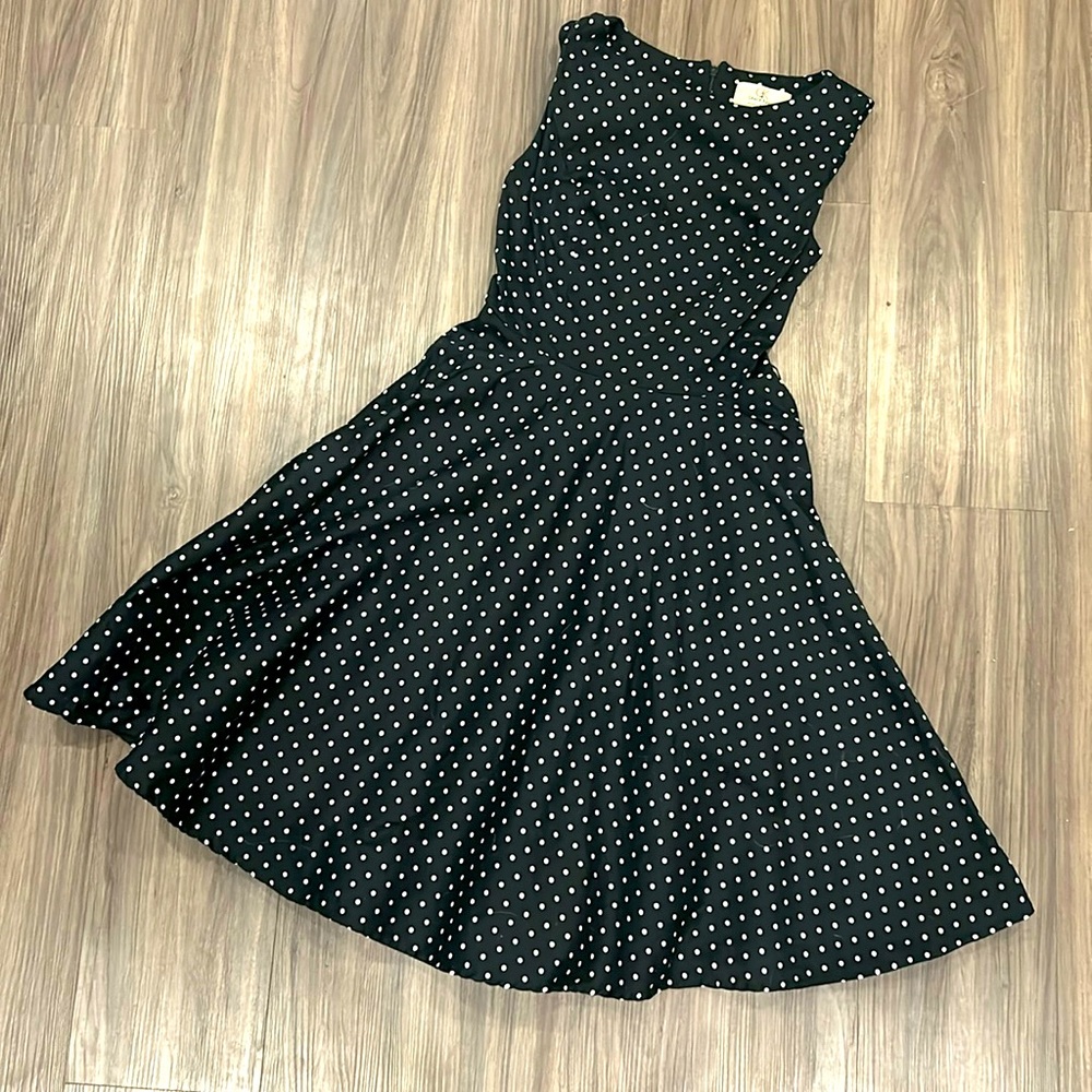Grace Karin black polka dot dress
